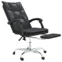 Silla de oficina reclinable cuero sintético negro de vidaXL, Sillas de oficina - Ref: Foro24-349753, Precio: 110,04 €, Descue...