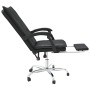 Silla de oficina reclinable cuero sintético negro de vidaXL, Sillas de oficina - Ref: Foro24-349753, Precio: 110,04 €, Descue...