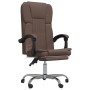 Silla de oficina reclinable cuero sintético marrón de vidaXL, Sillas de oficina - Ref: Foro24-349620, Precio: 89,99 €, Descue...