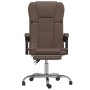 Silla de oficina reclinable cuero sintético marrón de vidaXL, Sillas de oficina - Ref: Foro24-349620, Precio: 89,99 €, Descue...