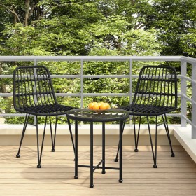 Garden chairs 2 units black synthetic rattan 48x62x84 cm by vidaXL, Garden chairs - Ref: Foro24-319429, Price: 133,29 €, Disc...