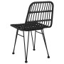 Garden chairs 2 units black synthetic rattan 48x62x84 cm by vidaXL, Garden chairs - Ref: Foro24-319429, Price: 133,06 €, Disc...