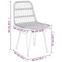 Garden chairs 2 units black synthetic rattan 48x62x84 cm by vidaXL, Garden chairs - Ref: Foro24-319429, Price: 133,06 €, Disc...