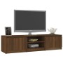 TV stand made of brown oak plywood, measuring 140x40x35.5 cm. by vidaXL, TV Furniture - Ref: Foro24-815359, Price: 85,63 €, D...