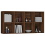 Estantería/Aparador contrachapada marrón roble 66x30x130 cm de vidaXL, Librerías y estanterías - Ref: Foro24-815251, Precio: ...