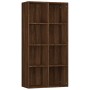 Estantería/Aparador contrachapada marrón roble 66x30x130 cm de vidaXL, Librerías y estanterías - Ref: Foro24-815251, Precio: ...