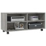 TV cabinet with wheels gray plywood 90x35x35 cm by vidaXL, TV Furniture - Ref: Foro24-815259, Price: 64,99 €, Discount: %