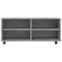 TV cabinet with wheels gray plywood 90x35x35 cm by vidaXL, TV Furniture - Ref: Foro24-815259, Price: 64,99 €, Discount: %