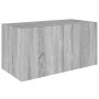 Sonoma gray engineered wood wall cabinet 80x39x40 cm by vidaXL, Shelves and shelves - Ref: Foro24-815514, Price: 52,04 €, Dis...