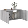 Sonoma gray engineered wood wall cabinet 80x39x40 cm by vidaXL, Shelves and shelves - Ref: Foro24-815514, Price: 52,04 €, Dis...