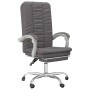 Silla de oficina reclinable cuero sintético gris de vidaXL, Sillas de oficina - Ref: Foro24-349719, Precio: 88,74 €, Descuent...