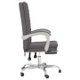 Silla de oficina reclinable cuero sintético gris de vidaXL, Sillas de oficina - Ref: Foro24-349719, Precio: 88,74 €, Descuent...