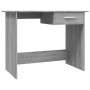 Escritorio de madera contrachapada gris Sonoma 100x50x76 cm de vidaXL, Escritorios - Ref: Foro24-815334, Precio: 78,44 €, Des...