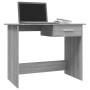 Escritorio de madera contrachapada gris Sonoma 100x50x76 cm de vidaXL, Escritorios - Ref: Foro24-815334, Precio: 78,44 €, Des...