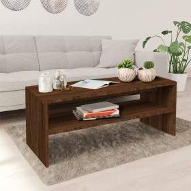 Mesa de centro madera contrachapada roble marrón 100x40x40 cm de vidaXL, Mesas de centro - Ref: Foro24-815257, Precio: 55,99 ...