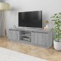 Mueble para TV madera contrachapada gris Sonoma 120x30x35,5 cm de vidaXL, Muebles TV - Ref: Foro24-815340, Precio: 78,95 €, D...