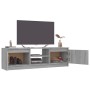 Mueble para TV madera contrachapada gris Sonoma 120x30x35,5 cm de vidaXL, Muebles TV - Ref: Foro24-815340, Precio: 78,95 €, D...