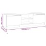 Mueble para TV madera contrachapada gris Sonoma 120x30x35,5 cm de vidaXL, Muebles TV - Ref: Foro24-815340, Precio: 78,95 €, D...