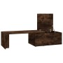 Smoked oak plywood coffee table 150x50x35 cm by vidaXL, Coffee table - Ref: Foro24-815468, Price: 67,37 €, Discount: %