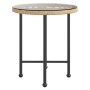 Mesa de comedor de vidrio templado y acero 50 cm de vidaXL, Mesas de jardín - Ref: Foro24-319432, Precio: 41,50 €, Descuento: %