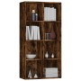 Estantería/Aparador contrachapada roble ahumado 66x30x130 cm de vidaXL, Librerías y estanterías - Ref: Foro24-815249, Precio:...