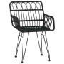 Garden chairs armrests 2 pcs PE rattan black 56x64x80 cm by vidaXL, Garden chairs - Ref: Foro24-319427, Price: 104,35 €, Disc...