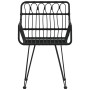 Gartenstühle Armlehnen 2 Stk. PE Rattan schwarz 56x64x80 cm von vidaXL, Gartenstühle - Ref: Foro24-319427, Preis: 104,35 €, R...