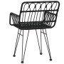 Garden chairs armrests 2 pcs PE rattan black 56x64x80 cm by vidaXL, Garden chairs - Ref: Foro24-319427, Price: 104,35 €, Disc...