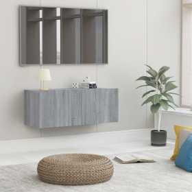 TV stand made of Sonoma gray engineered wood, 80x30x30 cm. by vidaXL, TV Furniture - Ref: Foro24-815505, Price: 30,95 €, Disc...