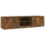 Smoked oak plywood TV cabinet 140x40x35.5cm by vidaXL, TV Furniture - Ref: Foro24-815357, Price: 83,91 €, Discount: %