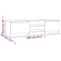 TV-Schrank aus geräuchertem Eichensperrholz, 140 x 40 x 35,5 cm von vidaXL, TV-Möbel - Ref: Foro24-815357, Preis: 89,02 €, Ra...