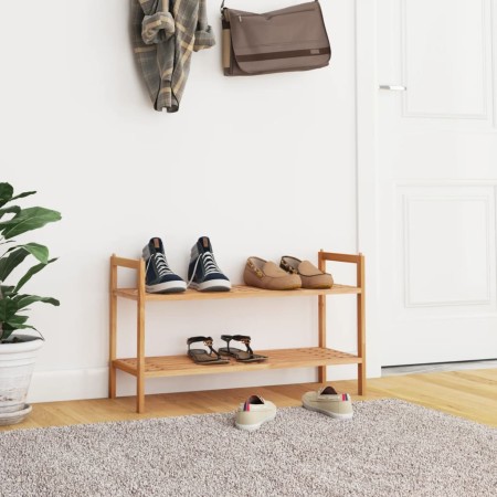 Solid walnut wood shoe rack 69x27x41 cm by vidaXL, Shoe racks and shoe organizers - Ref: Foro24-350361, Price: 33,07 €, Disco...