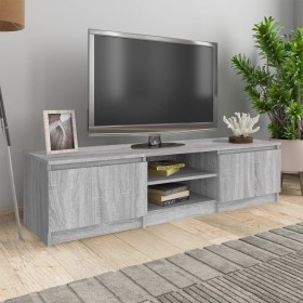 Sonoma gray plywood TV cabinet 140x40x35.5 cm by vidaXL, TV Furniture - Ref: Foro24-815358, Price: 91,99 €, Discount: %