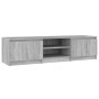 Sonoma gray plywood TV cabinet 140x40x35.5 cm by vidaXL, TV Furniture - Ref: Foro24-815358, Price: 100,85 €, Discount: %