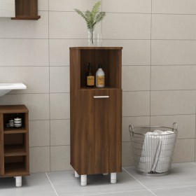 Badezimmerschrank Sperrholz Eiche braun 30x30x95 cm von vidaXL, Badezimmermöbel - Ref: Foro24-815608, Preis: 61,15 €, Rabatt: %