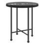 Mesa de comedor de vidrio templado y acero negro Ø50 cm de vidaXL, Mesas de jardín - Ref: Foro24-319433, Precio: 47,64 €, Des...