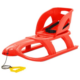 Sled with red polypropylene seat 102.5x40x23 cm by vidaXL, Sleighs - Ref: Foro24-93722, Price: 75,99 €, Discount: %