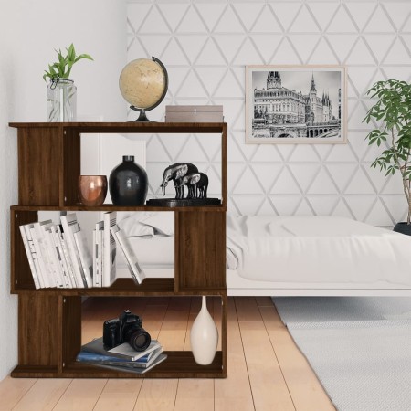 Oak brown plywood shelving/screen 80x24x96 cm by vidaXL, Bookcases and shelves - Ref: Foro24-815245, Price: 50,44 €, Discount: %