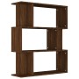 Oak brown plywood shelving/screen 80x24x96 cm by vidaXL, Bookcases and shelves - Ref: Foro24-815245, Price: 50,44 €, Discount: %