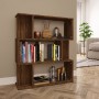 Oak brown plywood shelving/screen 80x24x96 cm by vidaXL, Bookcases and shelves - Ref: Foro24-815245, Price: 50,44 €, Discount: %