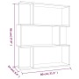 Oak brown plywood shelving/screen 80x24x96 cm by vidaXL, Bookcases and shelves - Ref: Foro24-815245, Price: 50,44 €, Discount: %