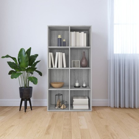 Gray plywood shelving/sideboard 66x30x130 cm by vidaXL, Bookcases and shelves - Ref: Foro24-815250, Price: 84,63 €, Discount: %