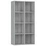 Gray plywood shelving/sideboard 66x30x130 cm by vidaXL, Bookcases and shelves - Ref: Foro24-815250, Price: 84,63 €, Discount: %