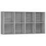 Gray plywood shelving/sideboard 66x30x130 cm by vidaXL, Bookcases and shelves - Ref: Foro24-815250, Price: 84,63 €, Discount: %