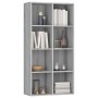 Gray plywood shelving/sideboard 66x30x130 cm by vidaXL, Bookcases and shelves - Ref: Foro24-815250, Price: 84,63 €, Discount: %