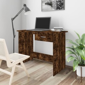 Smoked oak plywood desktop 100x50x76 cm by vidaXL, Desks - Ref: Foro24-815333, Price: 69,95 €, Discount: %