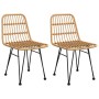 Garden chairs 2 units synthetic rattan 48x62x84 cm by vidaXL, Garden chairs - Ref: Foro24-319428, Price: 143,16 €, Discount: %