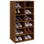 Mueble zapatero madera contrachapada marrón roble 54x34x100,5cm de vidaXL, Zapateros y organizadores de calzado - Ref: Foro24...