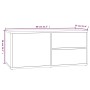 Mueble de TV madera contrachapada roble marrón 80x34x36 cm de vidaXL, Muebles TV - Ref: Foro24-815497, Precio: 57,33 €, Descu...