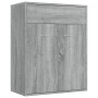 Sonoma gray plywood sideboard 60x30x75 cm by vidaXL, Sideboards - Ref: Foro24-815376, Price: 71,14 €, Discount: %